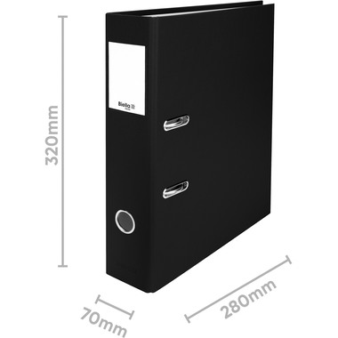 BIELLA Ordner Plasticolor 7cm 10740702U schwarz A4