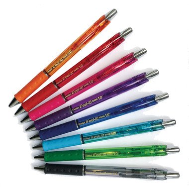 PENTEL Stylo à bille Feel-it 1mm BX480-V violet