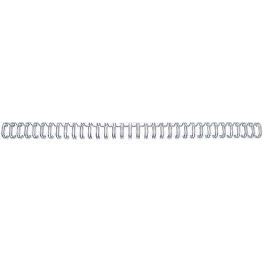 GBC Drahtbinderücken 12mm A4 RG810897 silber, 34 Ringe 100 Stück