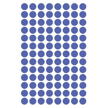 AVERY ZWECKFORM Markierungspunkte 8mm 3591 Blau, ablösbar 4 Blatt