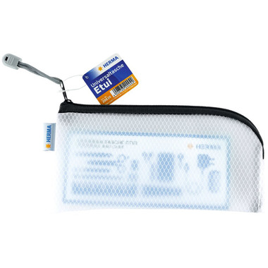 HERMA Reissverschlusstasche A6 20020 schwarz, 23x11cm