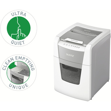 LEITZ Aktenvernichter IQ AF 8012-20-00 Small Office 100, P-5, 34lt