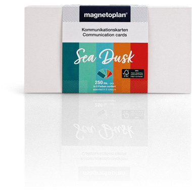 MAGNETOPLAN Kommunikations-Karten 20x10cm 112501550 Set Sea Dusk ass. 250 Stück