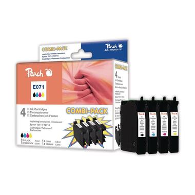 Set di inchiostri Peach Epson T071 BK, C, M, Y