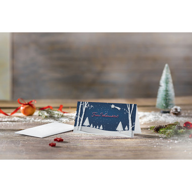 SIGEL Weihnachtskarten DL DS087 Pop up Winterlandschaft 25 Stk