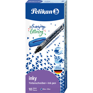 PELIKAN Fasermaler inky 273 0,5mm 940494 blau, löschbar