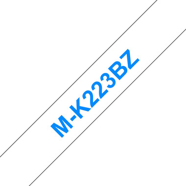 PTOUCH Ruban, non laminé bleu/blanc M-K223 pour PT-65/75/85/110 8mx9mm