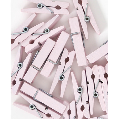 I AM CREATIVE Morsetto legno Let`s Organize 4035.2 rosa, 35mm, FSC 25 pezzi