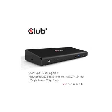 Club 3D Docking Station CSV-1562 USB-C 3.2 Gen1 Triple 4K
