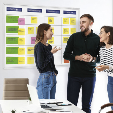 MAGNETOPLAN SCRUM Board 1800x1200mm 1240698 XL acc. incl.