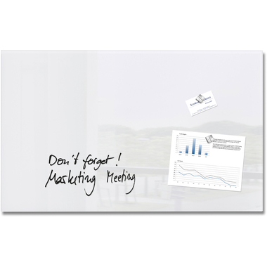 SIGEL Glass Aimantboard GL131 blanc 780x480mm