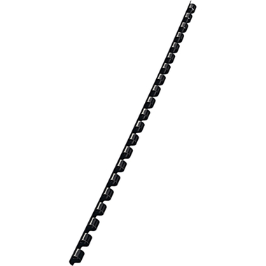 LEITZ Dorsi in plastica 6mm A4 35040 nero, 21 anelli 100 pezzi