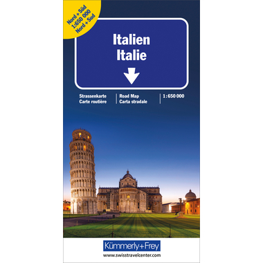 KÜMMERLY+FREY Carte routière N+S 325901239 Italien Nord&Süd 1:650'000
