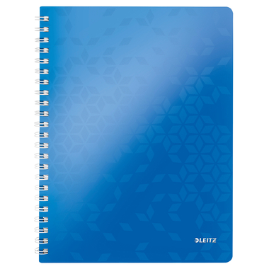 LEITZ Libre spirale WOW PP A4 46370036 bleu 80 flls.