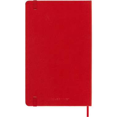 MOLESKINE Agenda de notes semaine 25/26 DHF218WN3Y26 18M ligné HC rouge 13x21cm