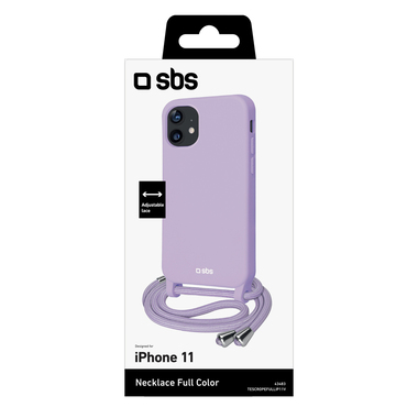 Housse colorée avec cordon pour iPhone 11 | SBS