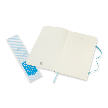 MOLESKINE Notizbuch L/A5 715505 liniert, SC, Riff Blau