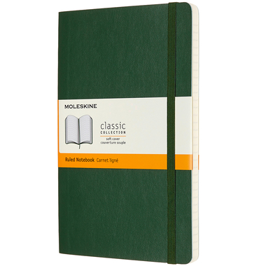 MOLESKINE Notizbuch SC L/A5 600011 liniert, myrtengrün, 240 S.