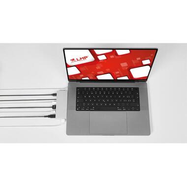 LMP Dockingstation USB-C Compact Dock 2 Argento