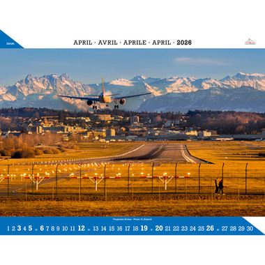 CALENDARIA Bildkalender 2026 9783036205663 Zürich ML 40x31cm