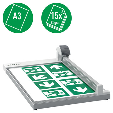 LEITZ massicot à rouleaux 9028-00-00 Precision Office A3 / 15 feui.