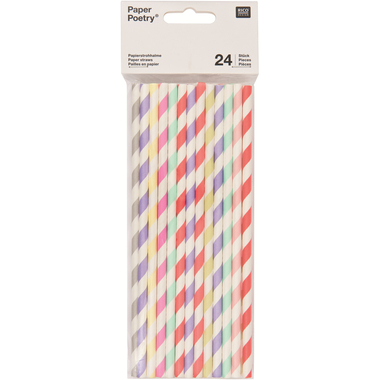 RICO DESIGN Cannucce 19.5cm 08792.88.02 Sorbet Mix 24 pezzi