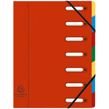 EXACOMPTA Dossier de coll. Harmonika A4 55075E rouge 7-pcs.