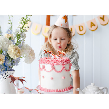 PARTYDECO Candeline di compleanno SCS-24 Cavalli 3 pezzi