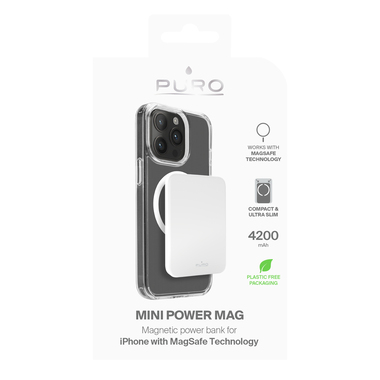 Power Bank Wireless „Slim Power Mag“ 4200 mAh für iPhone | Puro
