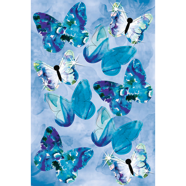 URSUS Sticker Schmetterlinge 21940099F 2 Farben 24 Stück