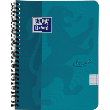 OXFORD Quaderno a spirale Touch A5 400104100 blau, rigato 70 fogli