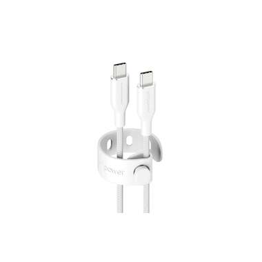 emPower by PanzerGlass USB 2.0-Kabel Racing 60 W  Silber Weiss USB-C - USB-C 1.2 m