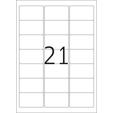 HERMA Etichette Staccab. 63,5x38,1mm 5074 bianco,non perm. 525 pz./25fl.