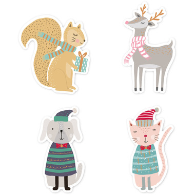 I AM CREATIVE Sticker X-mas I 4087.506 4 fogli da 48 pezzi