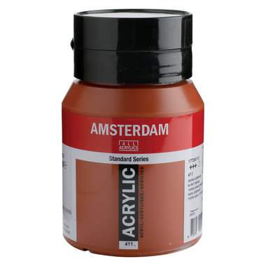 AMSTERDAM Peinture acrylique 500ml 17724112 siena 411