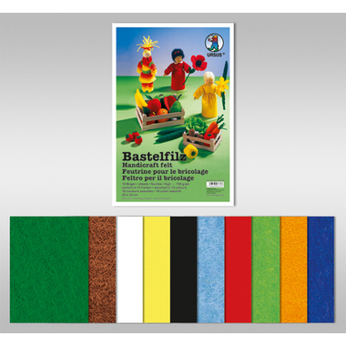 URSUS Bastelfilz 20x30cm 4170099 10 Farben ass.