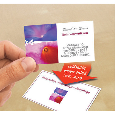 AVERY ZWECKFORM Cartes de visite InkJet A4 C32028-10 240g glossy double-face 10 fl.