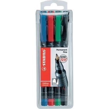 STABILO OHP Pen permanent F 842/4 4 pcs., étui