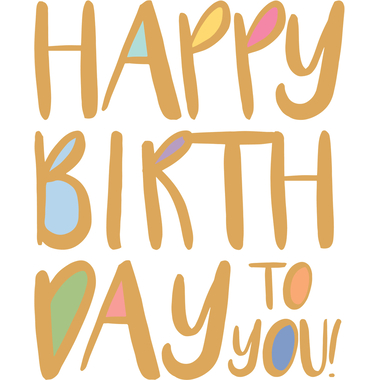 ABC Carte d'anniversaire A4 53941 Happy Birthday to you