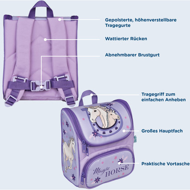 SCOOLI Sac à dos maternelle Cutie MPCA8243 Magic Horse