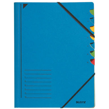 LEITZ Dossier de collection A4 39070035 bleu 7 compart.