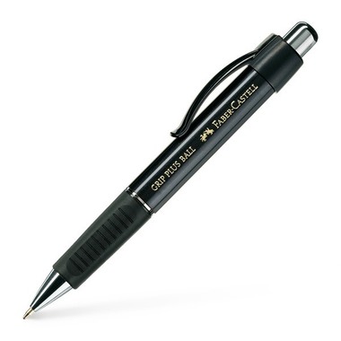 FABER-CASTELL Penna sfera Grip 1407 0.7mm 140733 metallic-nero