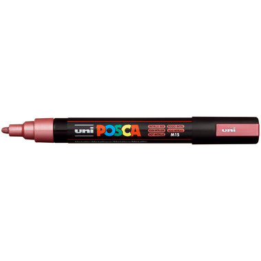 POSCA Marker 1.8-2.5mm PC5M MET. RE MET rot, Rundspitze