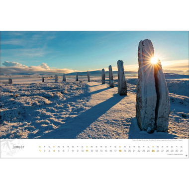 HEYE Bildkalender 2026 23159+26 Schottland DE 58x39cm
