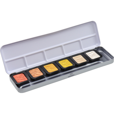 TALENS Set di acquerelli Finetec F0600 Essentials Metals 6 colori