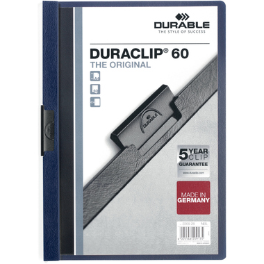 DURABLE Klemmhefter DURACLIP 60 220928 für 60 Blatt A4 nachtblau