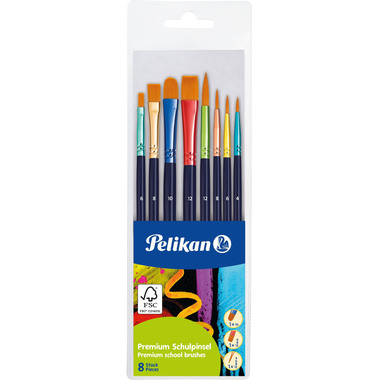 PELIKAN Pinselset Premium 701181 8 Pinsel
