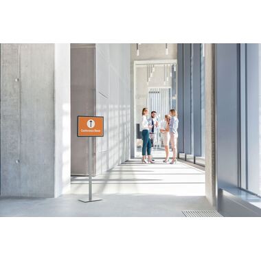 DURABLE Espositore a piantana A4 501257 grigio