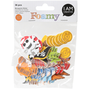 I AM CREATIVE Foamy 4019.51 Pirat, 36 Stück