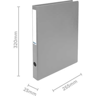BIELLA Ringbuch Viria 3cm 15140325U 2 Ringe grau A4